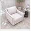 Fauteuil pivotant à 360 degrés Tissu en coton doux pour la peau ergonomique-1406610195