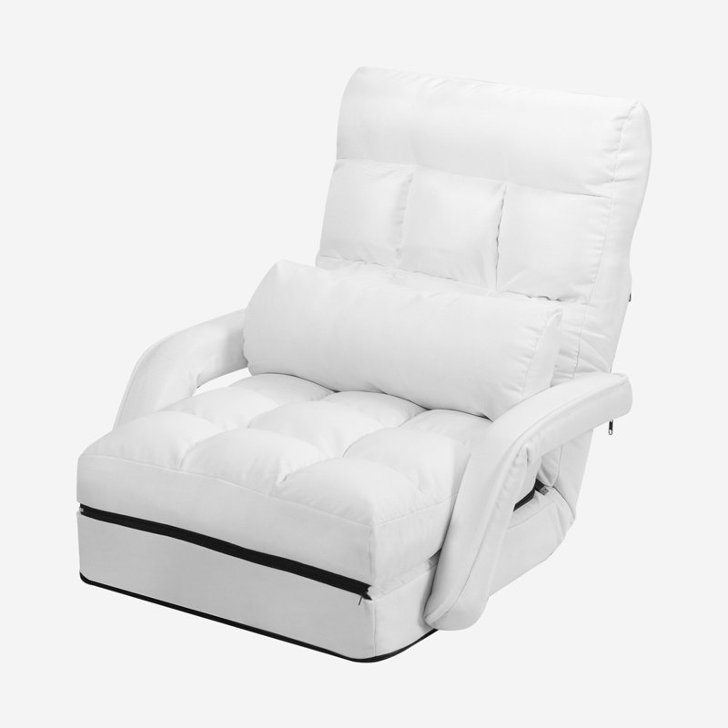 Chaise longue inclinable Kellems, Blanc, Blanc