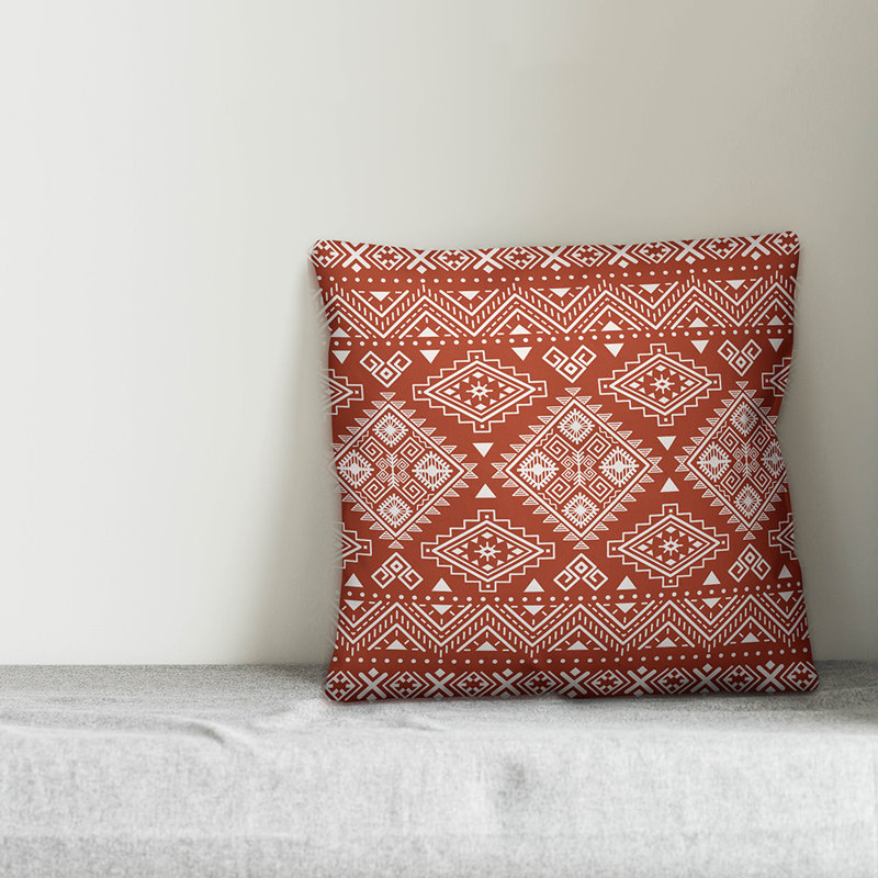  Tribal Print Throw Pillow