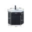 Ensemble de meuble-lavabo simple moderne autoportant 30 po avec plateau et tablettes en céramique Isyss-375359076