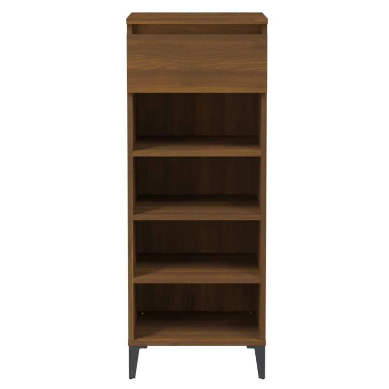 8 Pair Shoe Rack, Brown