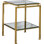 Glass End Table