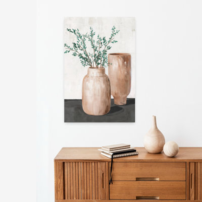 «Blissful Vases Minimalist Abstract Landscape Art»