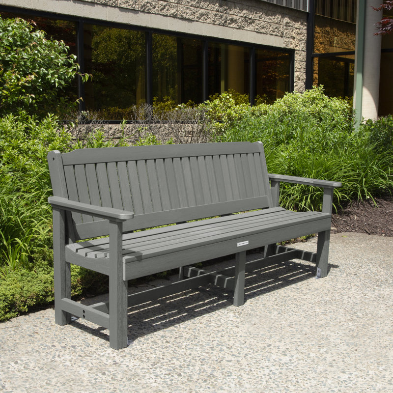 Banc de jardin en plastique Lunz, Teck côtier