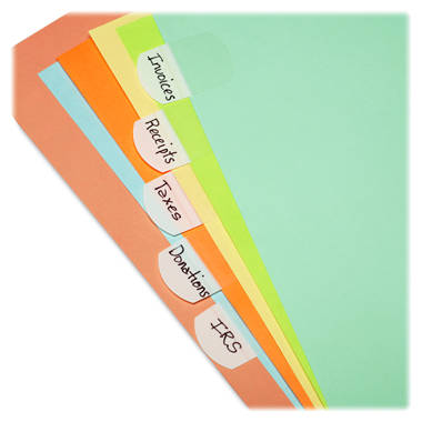 Paper & Cardstock File Tab Labels