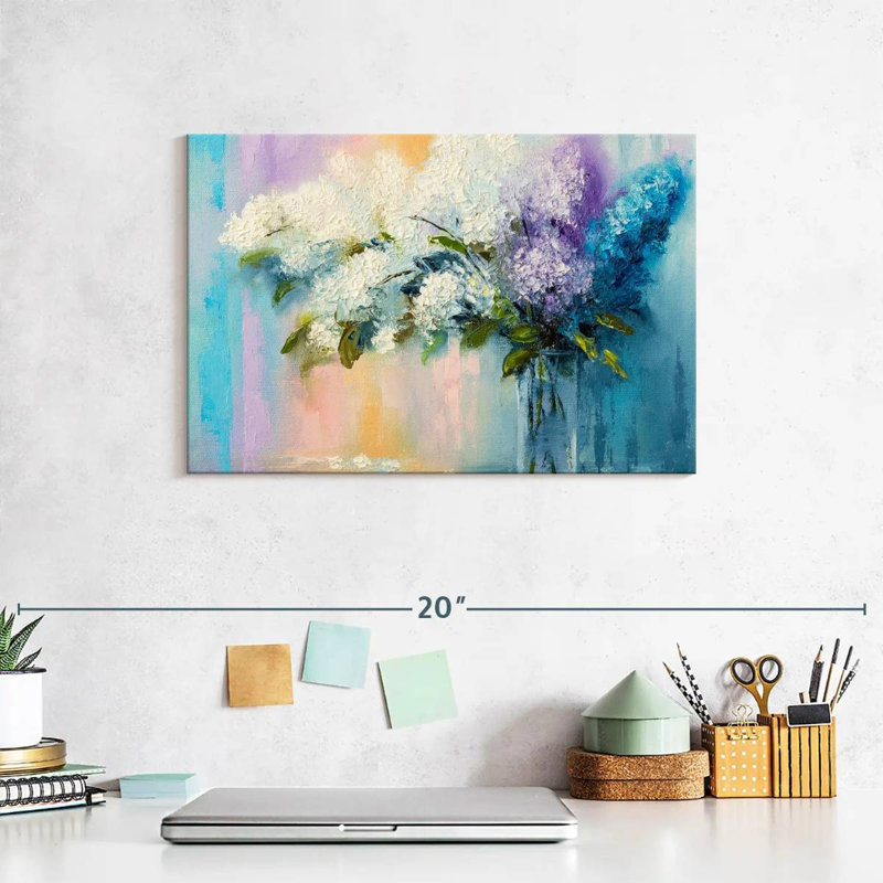 Harnek Lilacs, 8" H x 12" W