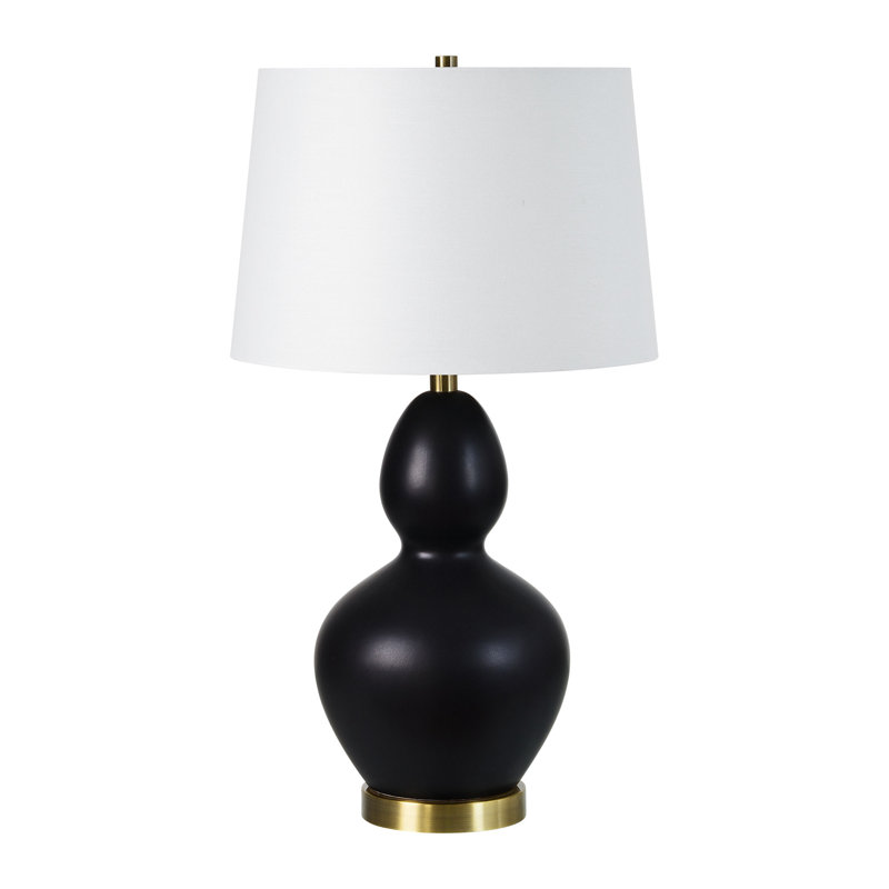 Ensemble de lampes de table en céramique Jomayra, Noir