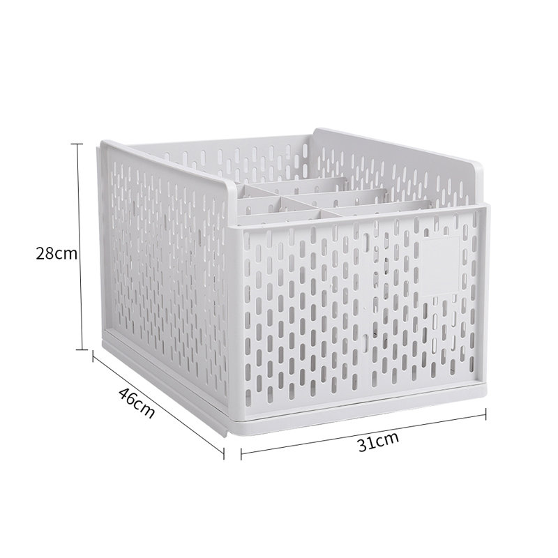 Rebrilliant Plastic Storage Tub & Tote, 28" H x 31" W x 46" D, White