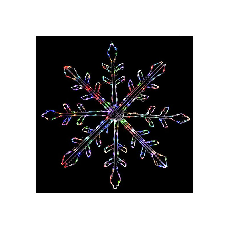 Flocon de neige changeant de couleur avec affichage RVB