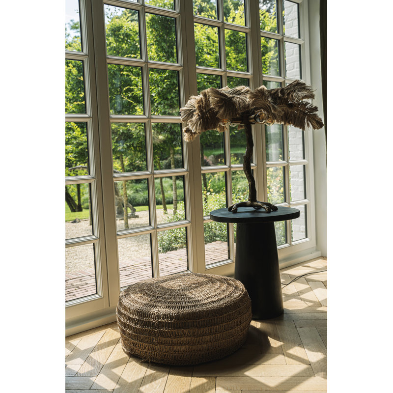 Nellda Solid Wood End Table, Black