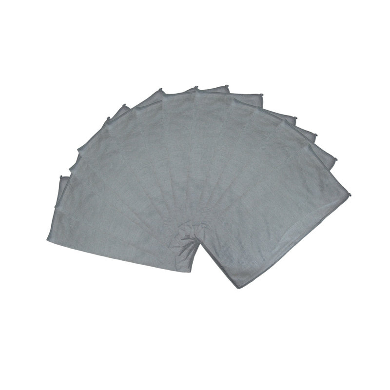 Chiffons de nettoyage en verre brillant Smart Choice 16 x 16 (paquet de 12), Gris