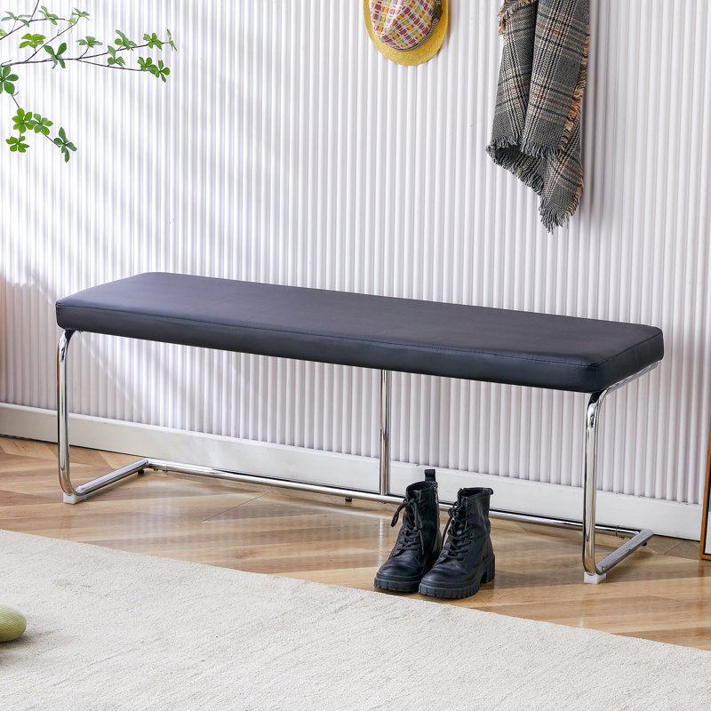 Pieds à langer en métal noir, pieds en métal argenté, banc de canapé, chaise de salle à manger, convient au salon de chambre à coucher, au rangement, à la salle à manger et au salon.