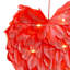 25cm Geometric Fabric Lighted Finial Ornament