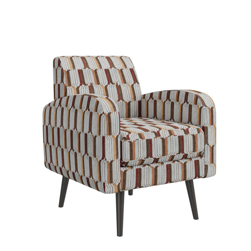Chaise avec accoudoirs Darien, Rouge