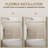 60 Wide X 57 High Aluminum Frame Double Sliding Bathtub Door, 1/4 Clear Tempered Glass, Soft-Close Feature, Reversible For Distinct Bathroom Configurations, Glass With Reduced Breakage Risk 60W 57H