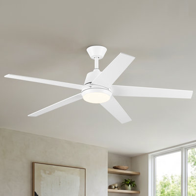 Vaczon 52" Smart Dimmable Ceiling Fan with 3CCT LED Lights, APP and Remote Control, 6-Speed Reversible DC Motor, Double-Sided Wood Blades, Timer, 6''/10'' Downrods