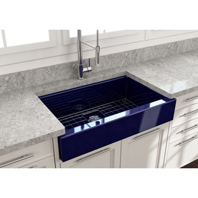 Nuova Pro 34'' L Single Bowl Fireclay Kitchen Sink