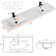 72" Integrated Double Sink Bathroom Vanity Top, Faucet and Drain