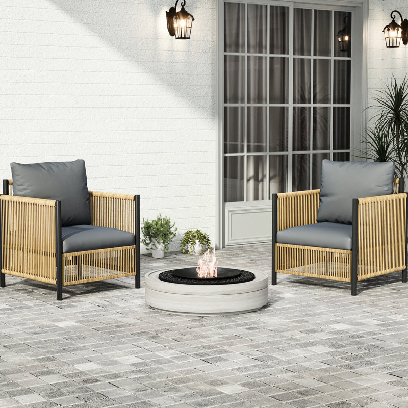 Patio brun avec matériaux imperméables - Modernisez vos meubles d'extérieur