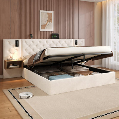 Upholstered Ottoman Storage Bed