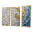 Toile avec cadre flottant or