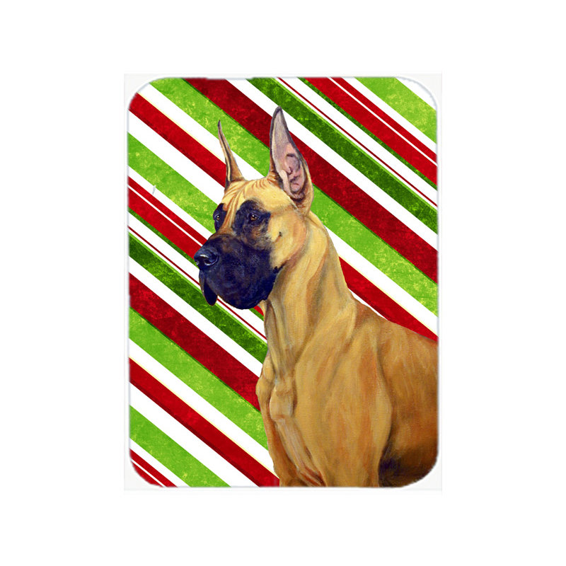 Planche à découper en verre de noël de canne à sucre caroline