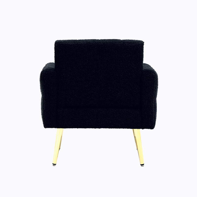 Méridienne capitonnée de 30 po de largeur, Tissu bleu foncé