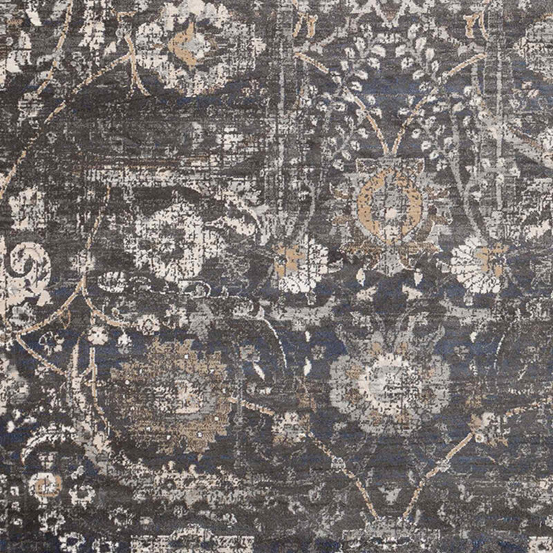 Beige Traditional Rug, Floral Stain Resistant Easy to Clean Rug For Living Room, Dining Room, Bedroom, Rectangle 130 x 170 cm