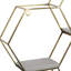 Étagère d'appoint en marbre hexagonal 3 pièces Abner