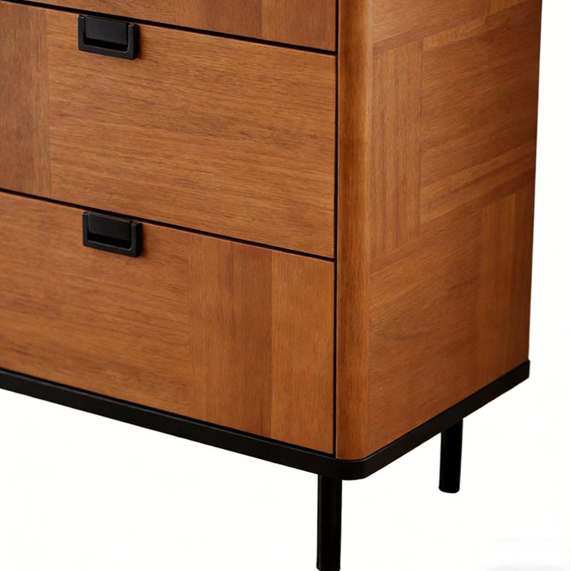 Commode d'appoint nordique de style rétro, H 41,7 po x l 23,6 po x P 15,7 po