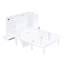 Lit blanc pleine grandeur avec tablette de charge et amovible pour l'organisation de ports spatiaux-914871544-914871551