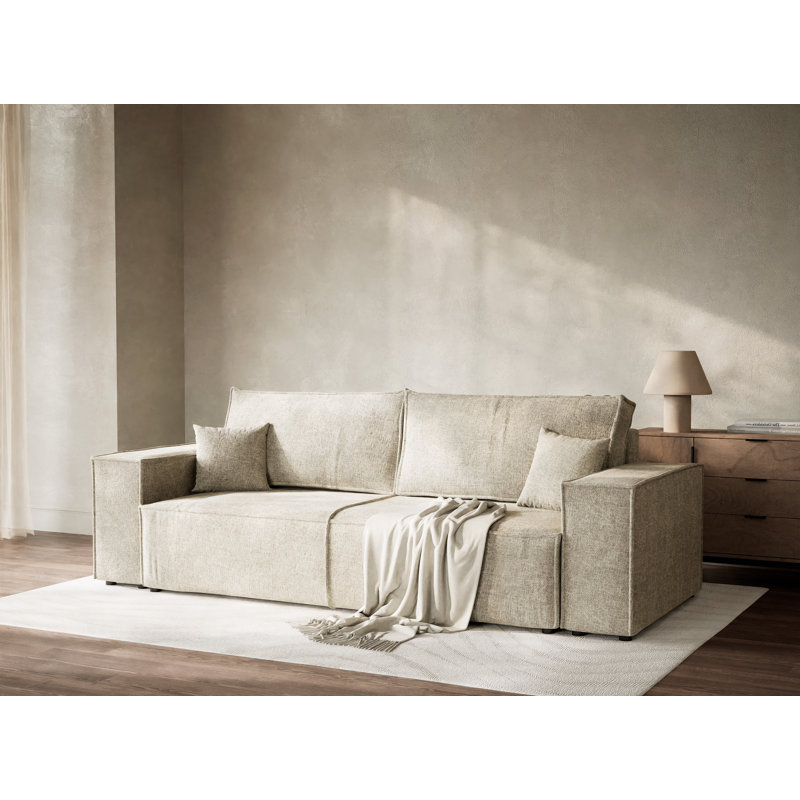 3 Seater Reclining Sofa, Beige