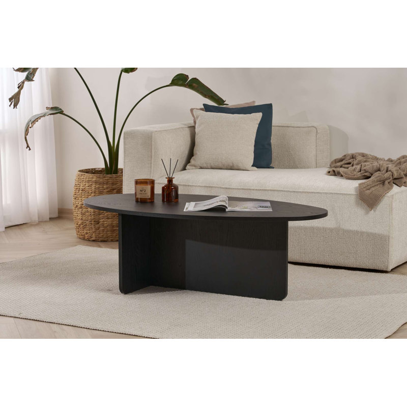 Table basse moderne, 47,2 po x 15,7 po x 25,6 po | 100% panneau de particules enduit de mélamine, épaisseur: 0,7 pouce | Design scandinave, élégant et fonctionnel pour le salon, durable et facile à nettoyer, parfait pour les espaces contemporains