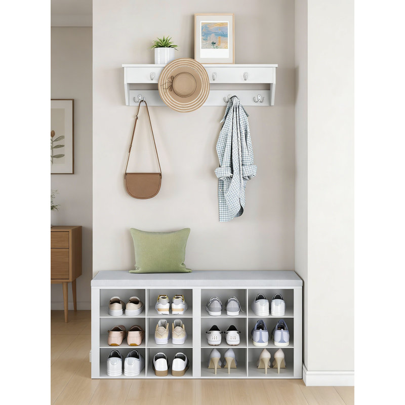 12 Pair Shoe Storage Bench