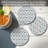 Bow Toile 4 Pack Round Absorbent Stone Coasters
