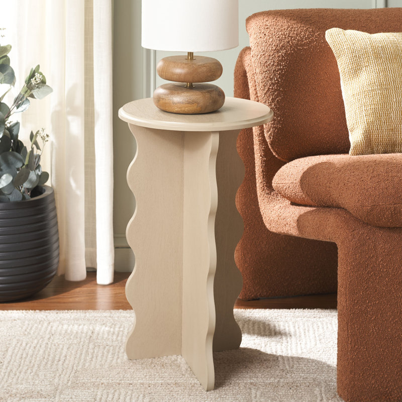 Table d'appoint Michelo Wavy, Naturel
