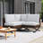 Canapé modulaire de patio avec coussins Boydston