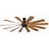 Windflower 12 - Blade Windmill Smart Ceiling Fan with Wall Control and LED Light Kit Included, Works With Alexa and iOS or Android App