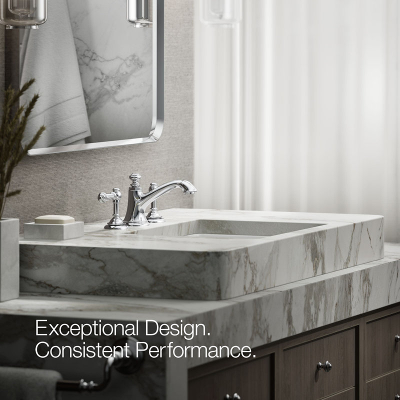 Artifacts Bathroom Sink Spout with Bell Design, Polished Chrome
