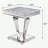 Light Grey And Silver End Table