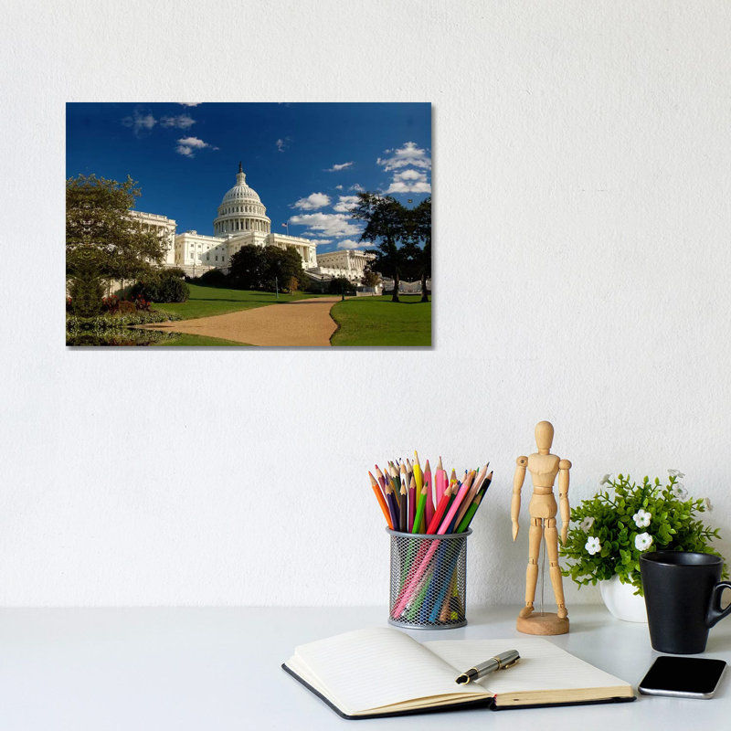 Capitol Building - Wrapped Canvas Print, 20.32 cm H x 30.48 cm W