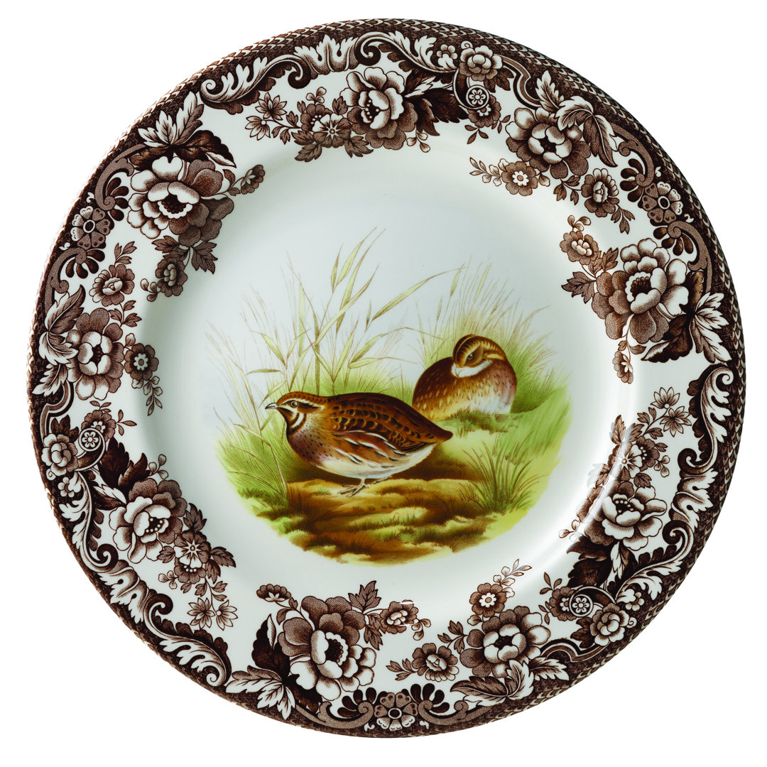 Spode Woodland Dinner Plate 10.5" Quail Spode