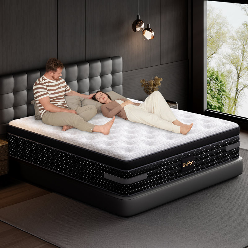 10"/12"/14" Medium Firm Hybrid Mattress, Gel Memory Foam & Pocket Springs, Edge Support,CertiPUR-US® & OEKO-TEX® Certified