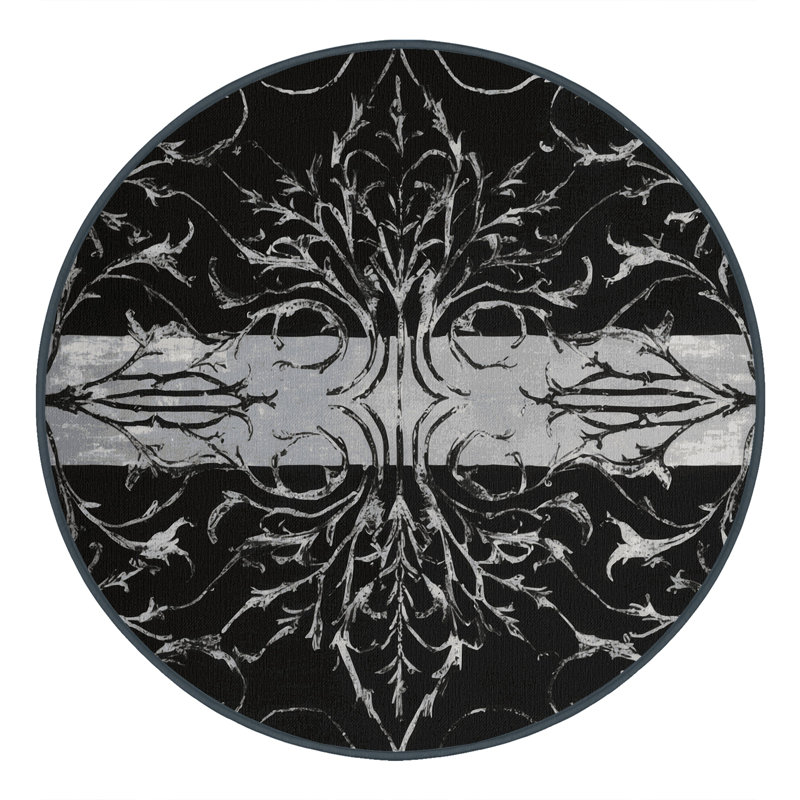 Starlit Velvet Rug, Round 6'