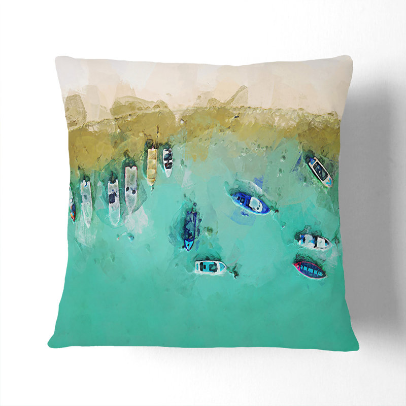 Abstract Square Throw Cushion, 55 x 55 cm