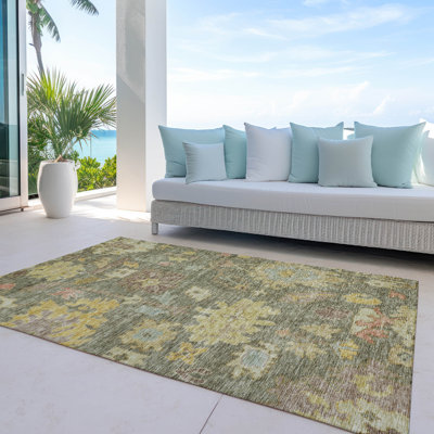 Tapis intérieur / extérieur lavable Tirana Aloe 
