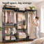 174cm Adjustable Portable Wardrobe