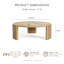 Table basse ronde en bois Blitar -1590227966
