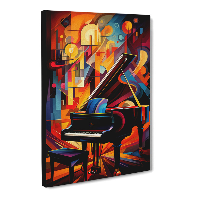Piano Futurism - No Frame Print, 60cm H x 40cm W x 3cm D
