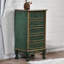 Armoire d'appoint en bois manufacturé vert massif